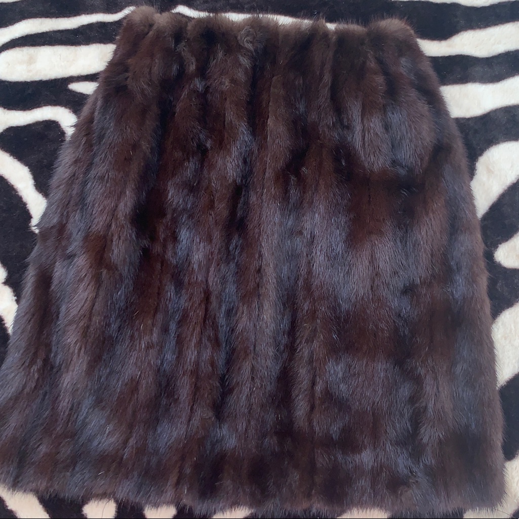 Real Mink Skirt Custom Made.